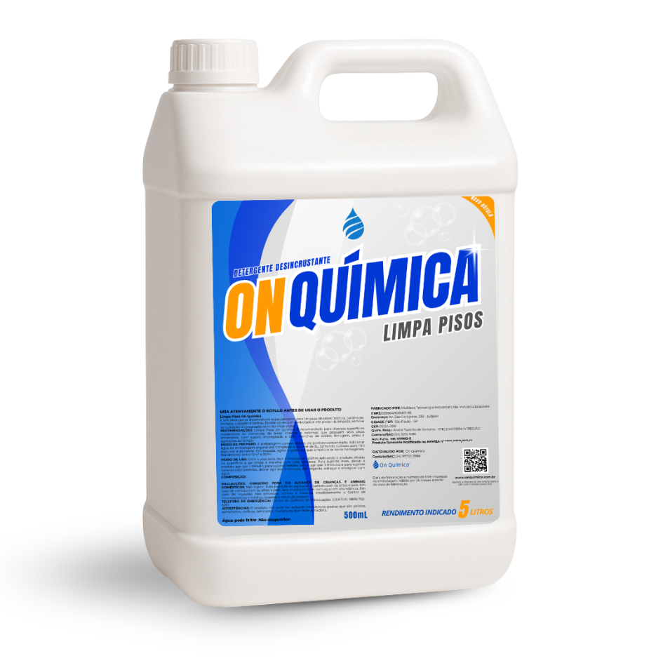 Limpa Pisos On Química – Remove Manchas e Encardido de Cerâmicas, Porcelanatos e Pedras