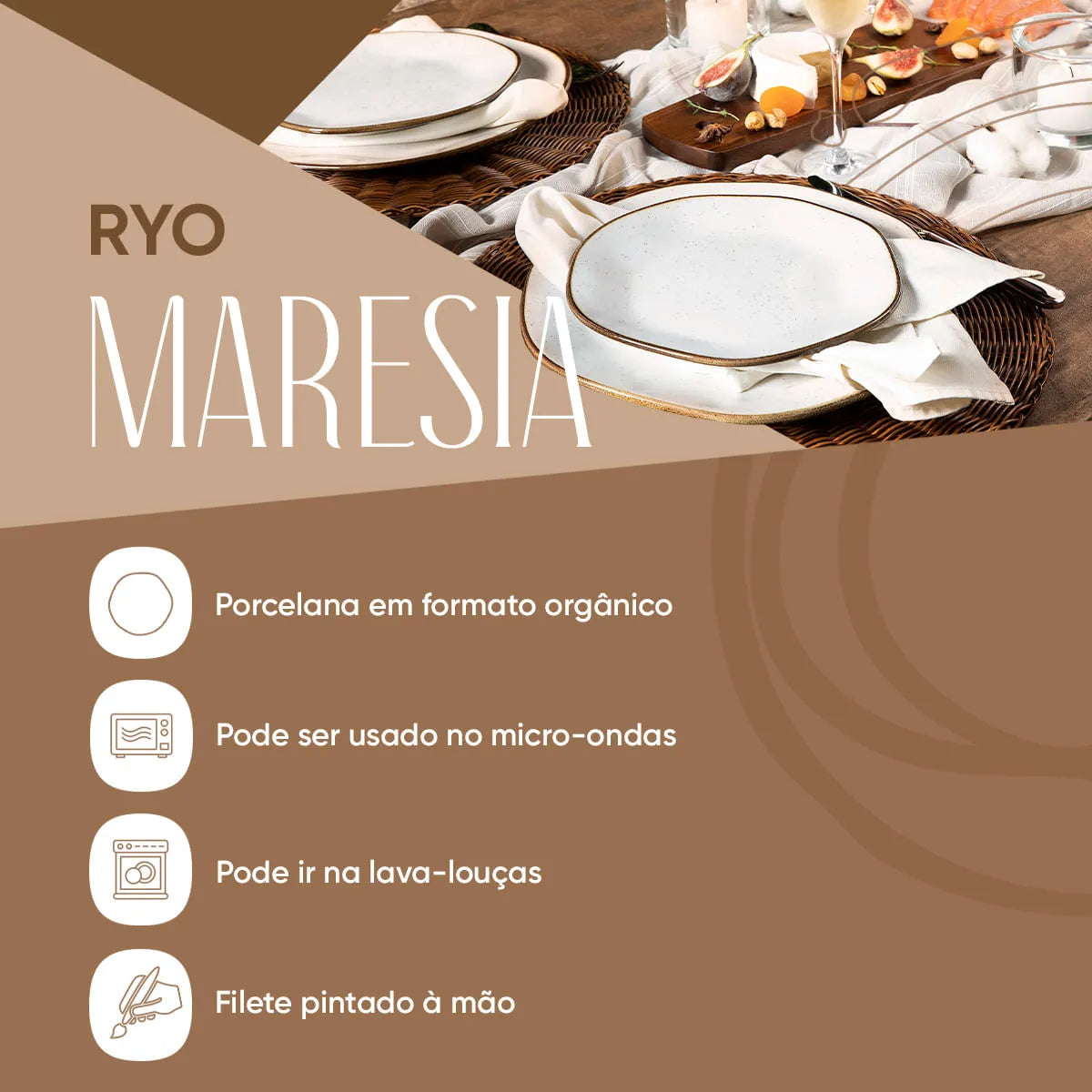 Oxford Aparelho De Jantar 30 Peças Ryo Maresia