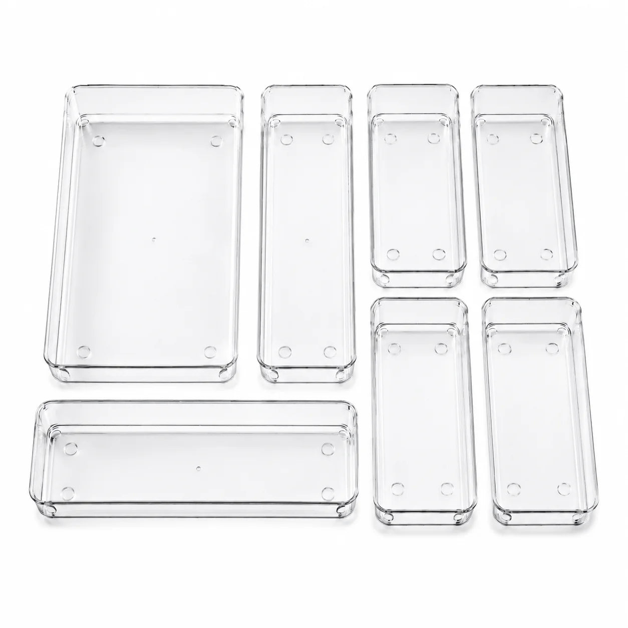 Kit 7 Organizadores Multiuso para Gavetas