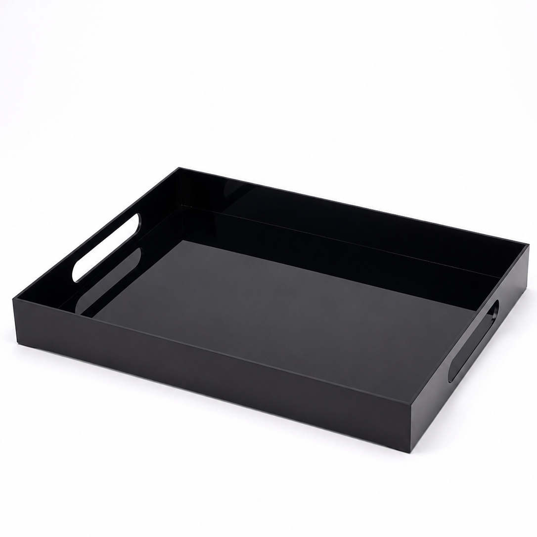 Bandeja Acrílica com Alças Laterais Premium | 40x30cm