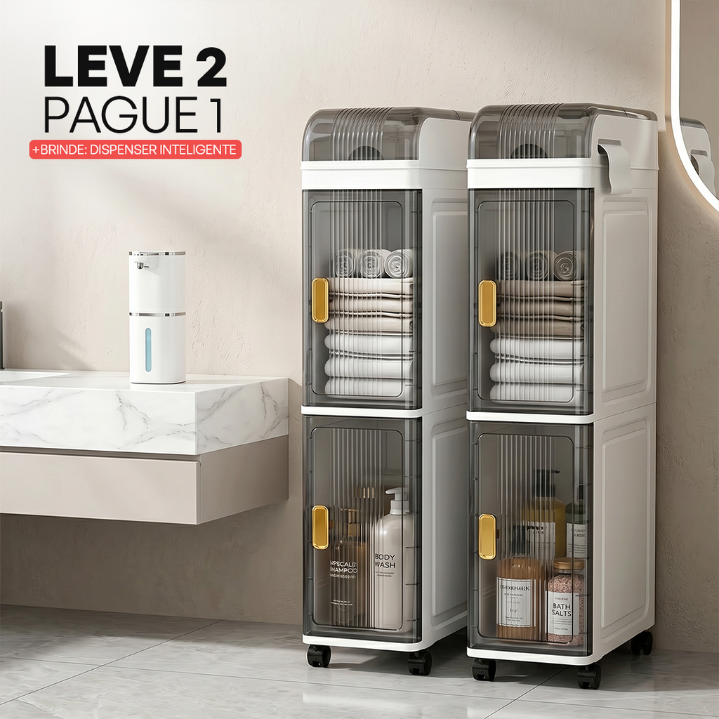 [LEVE 2 PAGUE 1] Armário Noblex Multifuncional para Banheiro