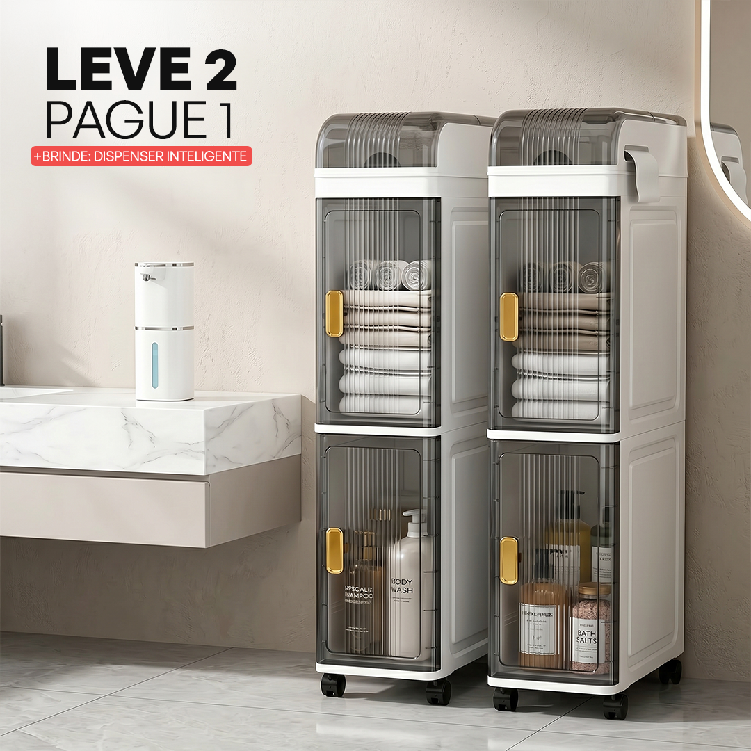 [LEVE 2 PAGUE 1] Armário Noblex Multifuncional para Banheiro