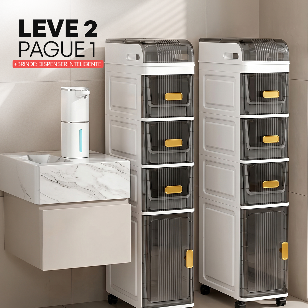 [LEVE 2 PAGUE 1] Armário Noblex Multifuncional para Banheiro