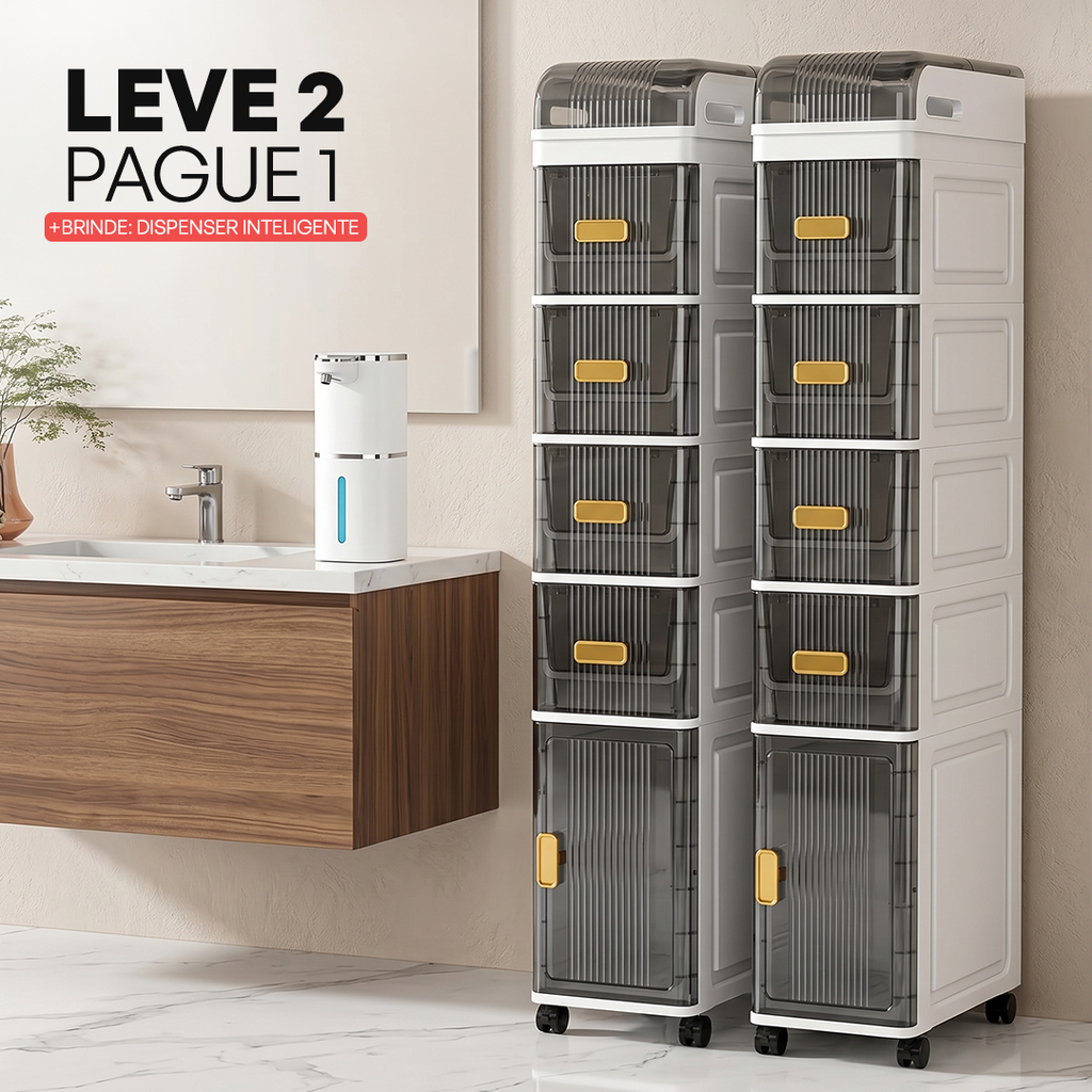 [LEVE 2 PAGUE 1] Armário Noblex Multifuncional para Banheiro