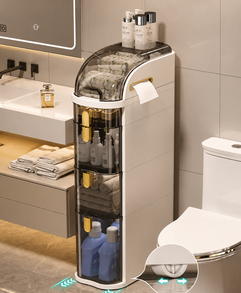 Gaveteiro Organizador | Multiuso com Rodinhas para Banheiro, Quarto, Cozinha e Lavanderia