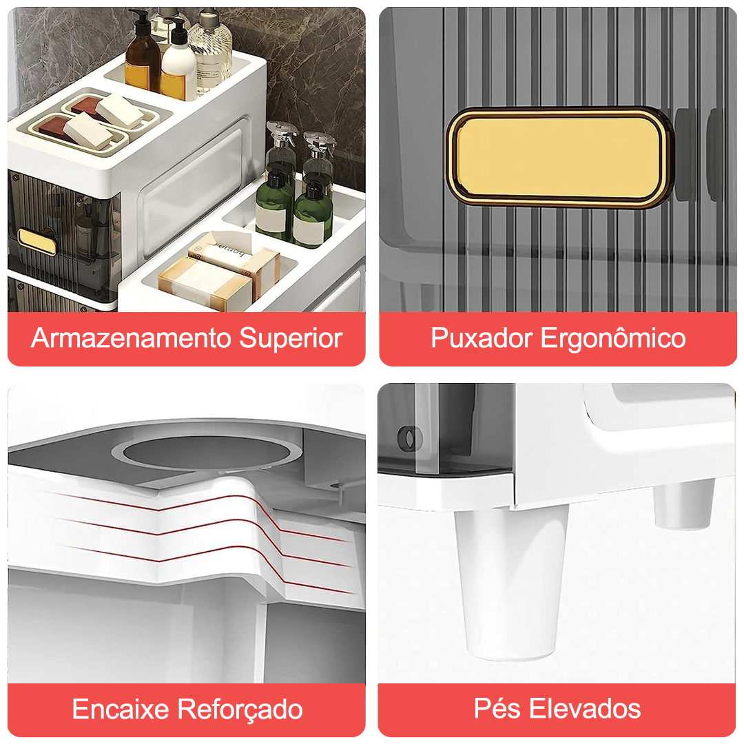 [LEVE 2 PAGUE 1] Armário Noblex Multifuncional para Banheiro