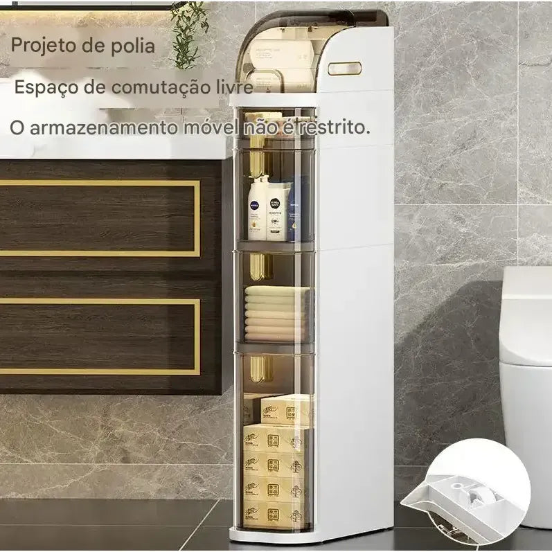 Gaveteiro Organizador | Multiuso com Rodinhas para Banheiro, Quarto, Cozinha e Lavanderia