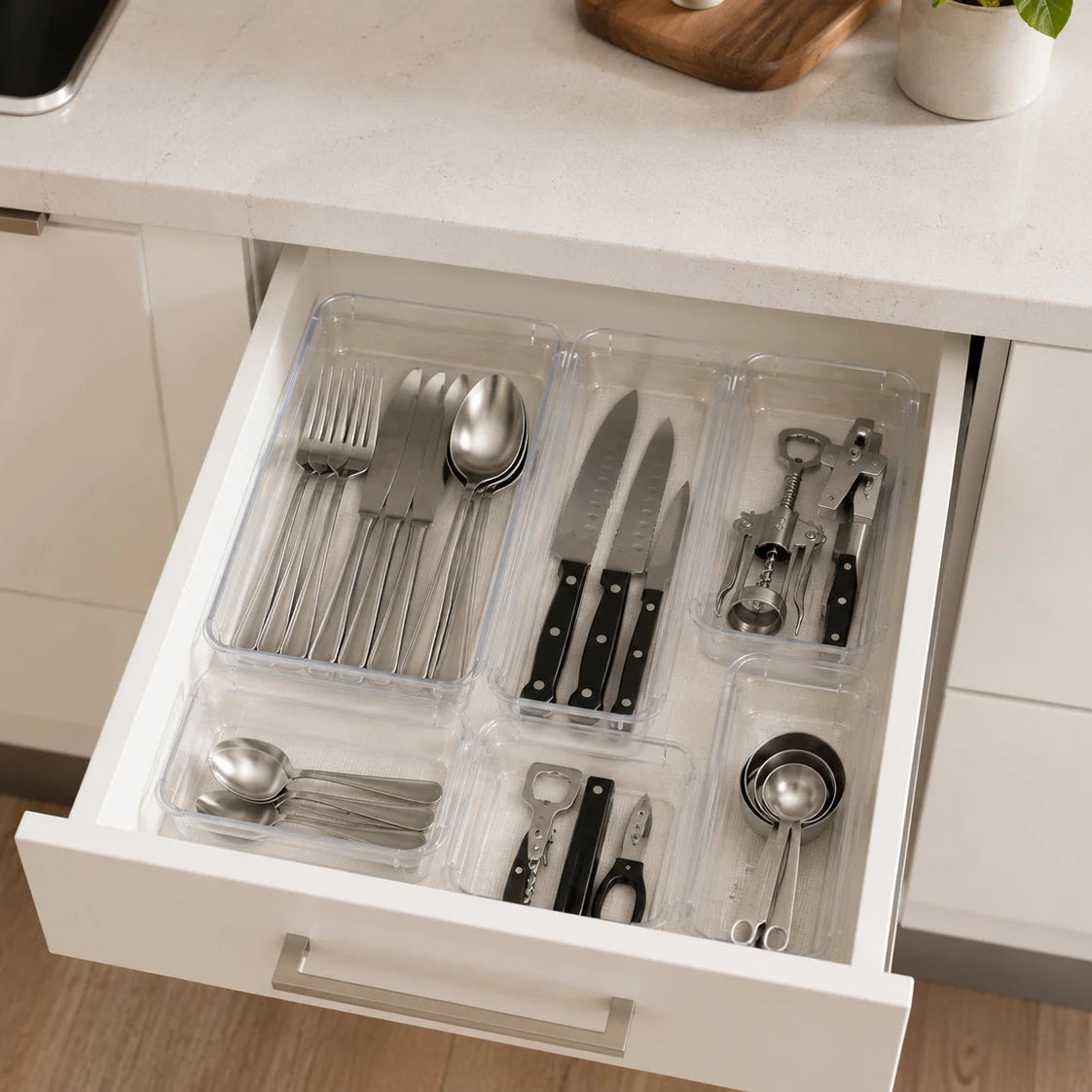 Kit 7 Organizadores Multiuso para Gavetas