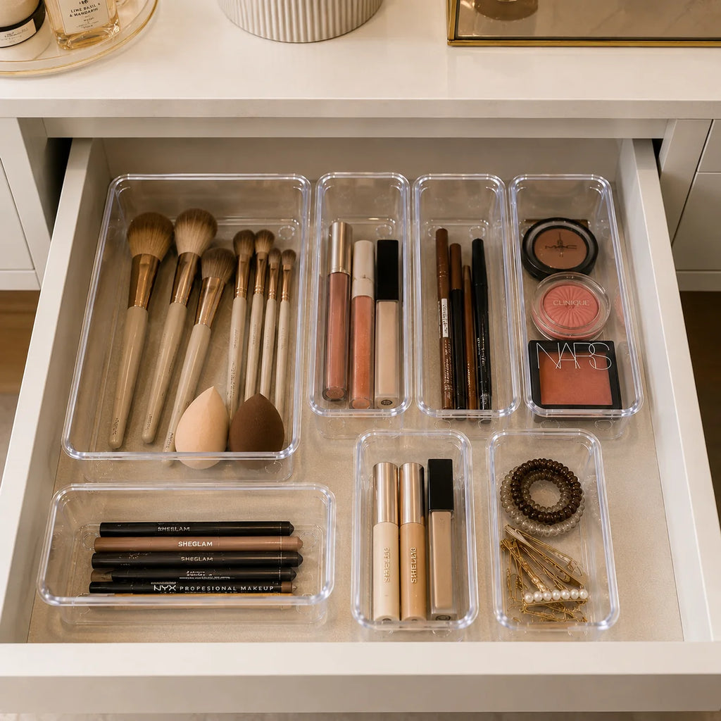 Kit 7 Organizadores Multiuso para Gavetas