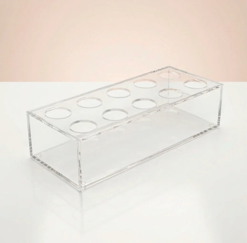 Vaso Centro de Mesa em Acrílico Transparente