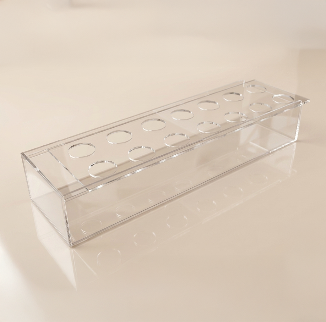 Vaso Centro de Mesa em Acrílico Transparente